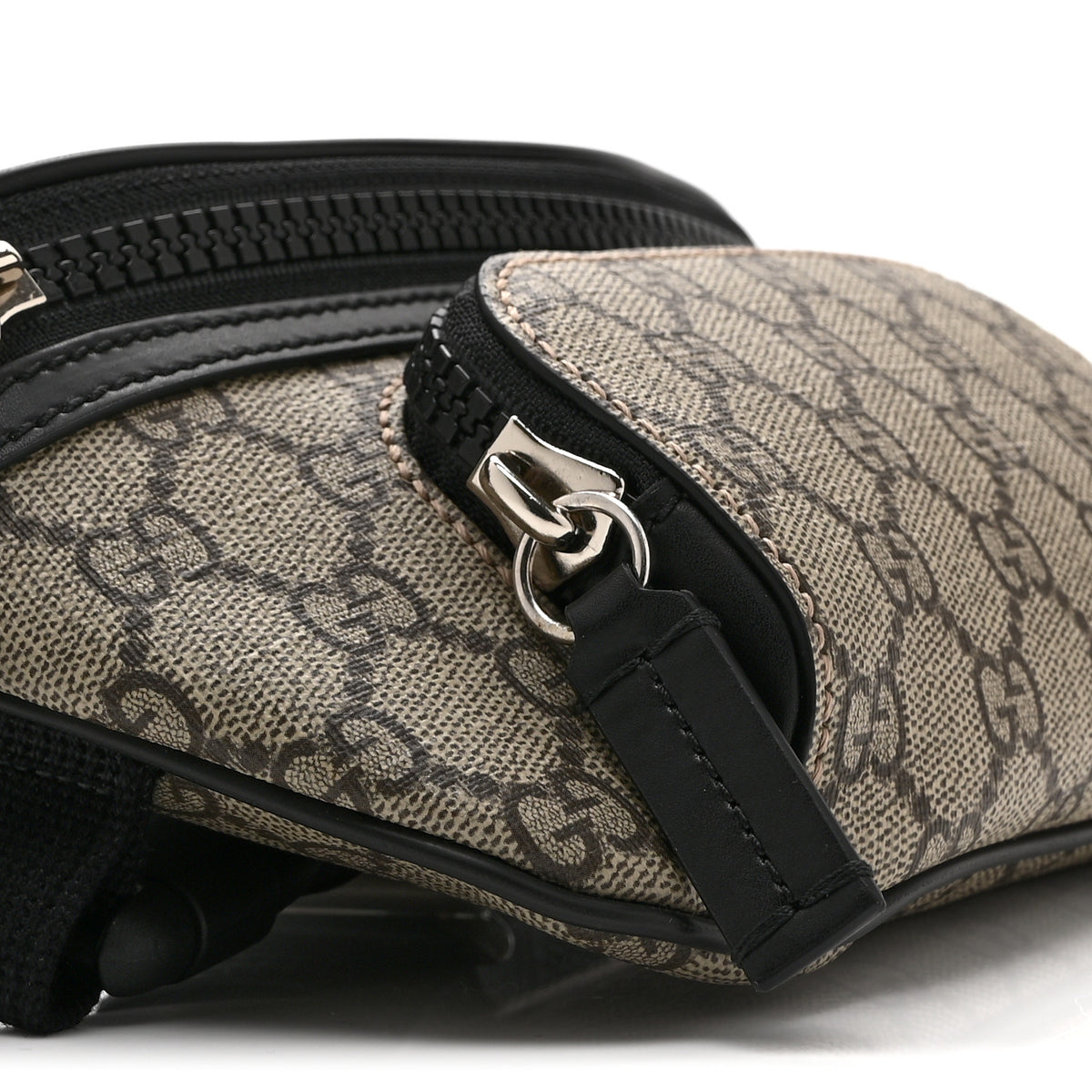 GG Supreme Monogram Belt Bag Black