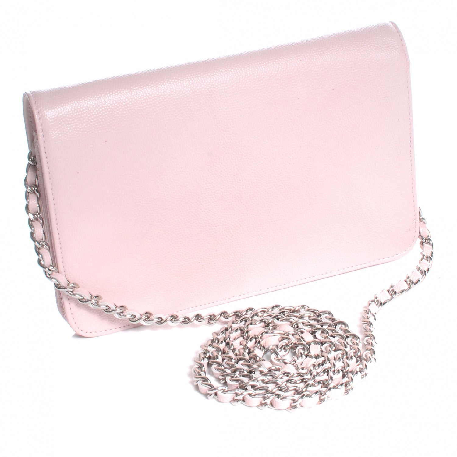 Chanel Caviar Wallet on Chain Pink 3 of 8