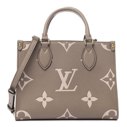 Louis Vuitton Empreinte Monogram Giant Onthego PM Tourterelle Creme 1 of 8