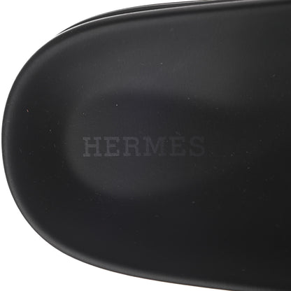 Hermes Calfskin Womens Chypre Sandals 39 Black 7 of 9