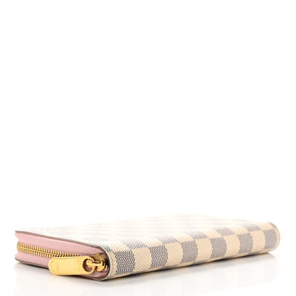 Louis Vuitton Damier Azur Zippy Wallet Rose Ballerine 4 of 8
