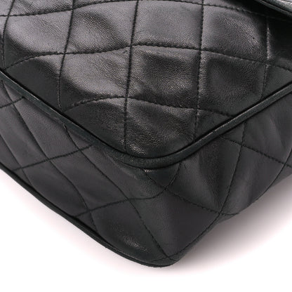 Chanel Lambskin Quilted Flap Camera Case Black 11 of 12