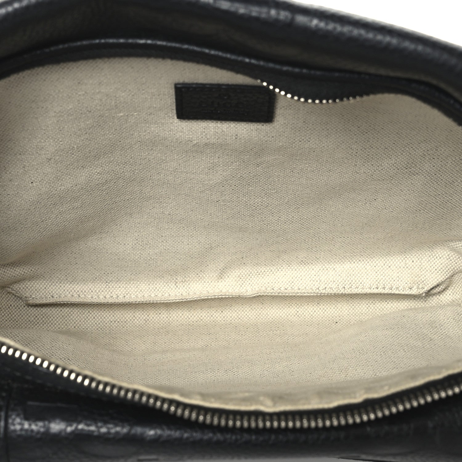 Gucci Piuma Calfskin Jumbo GG Embossed Pocket Belt Bag Black Black 5 of 9