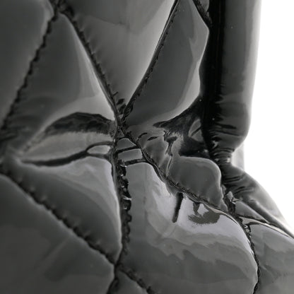 Chanel Patent Quilted Grand Shopping Tote GST Black 13 of 13