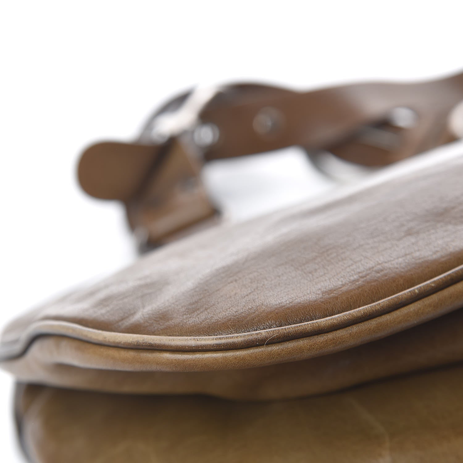 Christian Dior Calfskin Medium Gaucho Double Saddle Bag Brown 12 of 19
