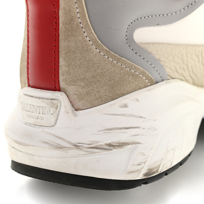 Valentino Garavani Calfskin Split Shegoes Sneakers 36.5 Ghiaccio White 11 of 14