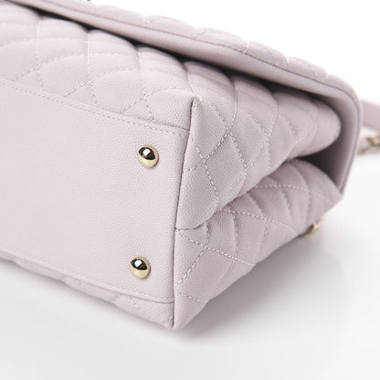 Chanel Caviar Quilted Small Coco Handle Flap Lilas Lilac 8 of 8