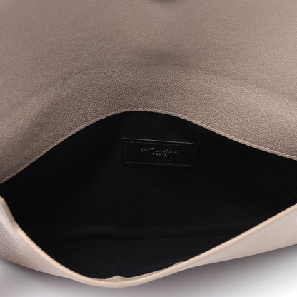 Saint Laurent Grain De Poudre Uptown Pouch Dark Beige 4 of 9