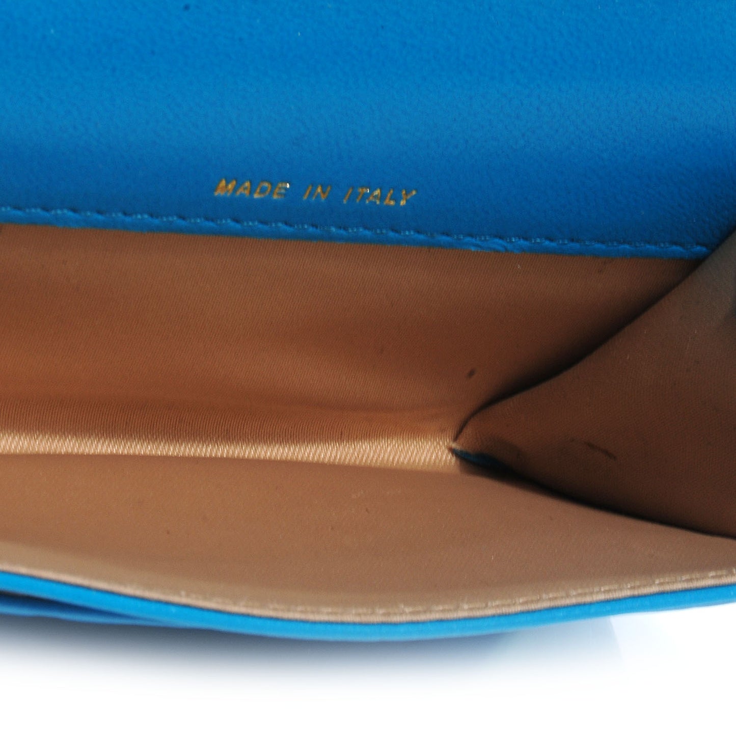 Lambskin Camellia Card Holder Turquoise