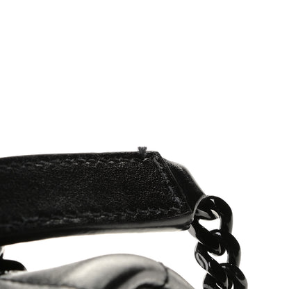 Saint Laurent Calfskin Y Quilted Monogram Medium Loulou Chain Satchel Black 11 of 12