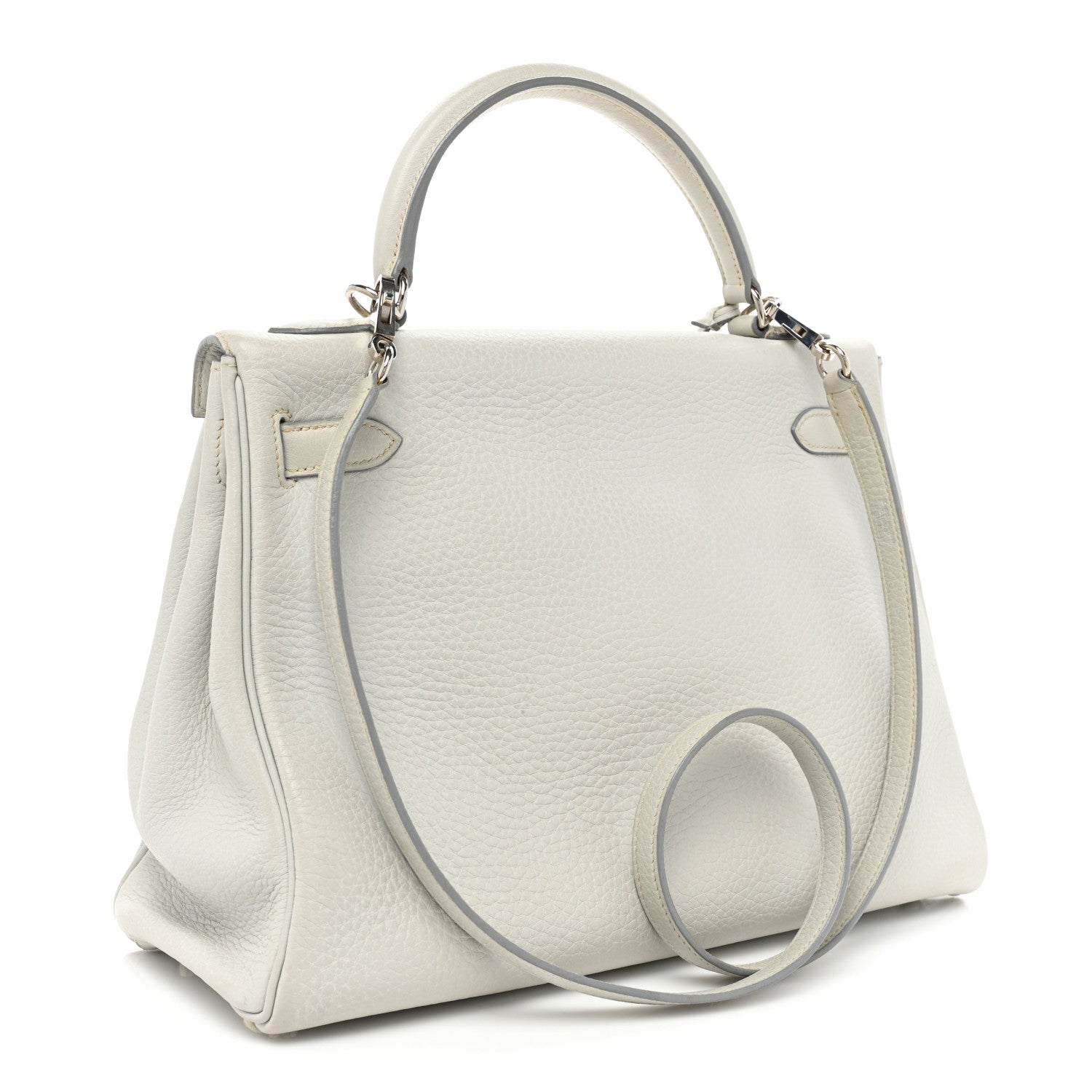 Hermes Taurillon Clemence Kelly Retourne 32 Gris Perle 3 of 18