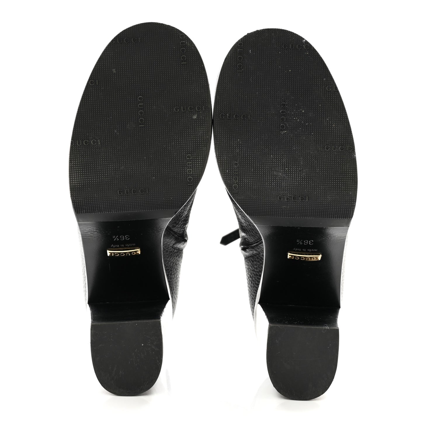 Austin Calfskin Interlocking G Ankle Boots 36.5 Black