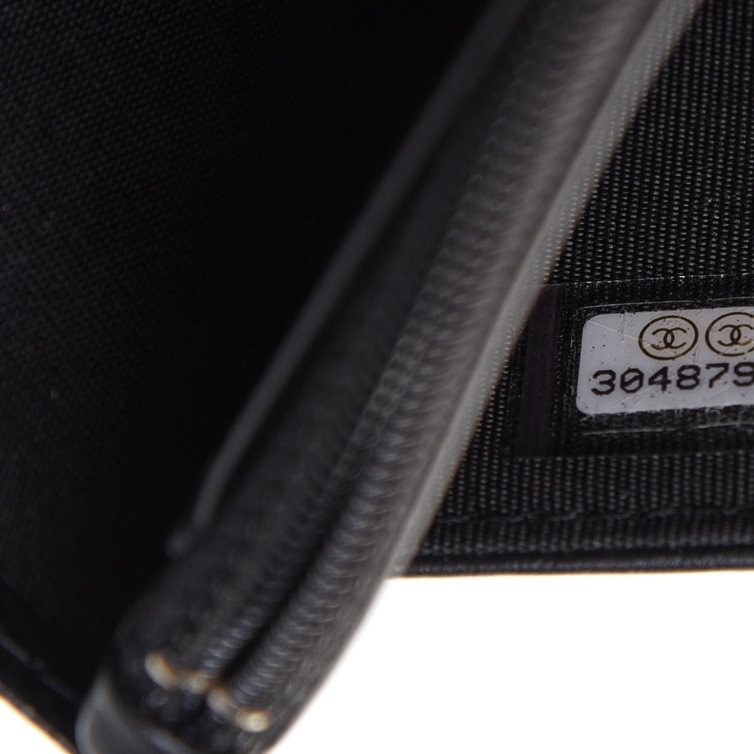 Chanel Caviar Camellia Embossed Wallet On Chain WOC Black 7 of 11