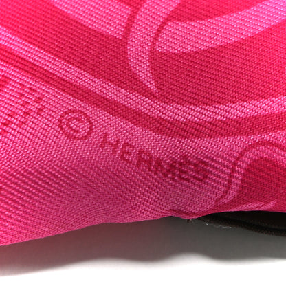 Hermes Silk Ex-Libris Les Parisie Twilly Rose Indien Vert Bleu 3 of 4