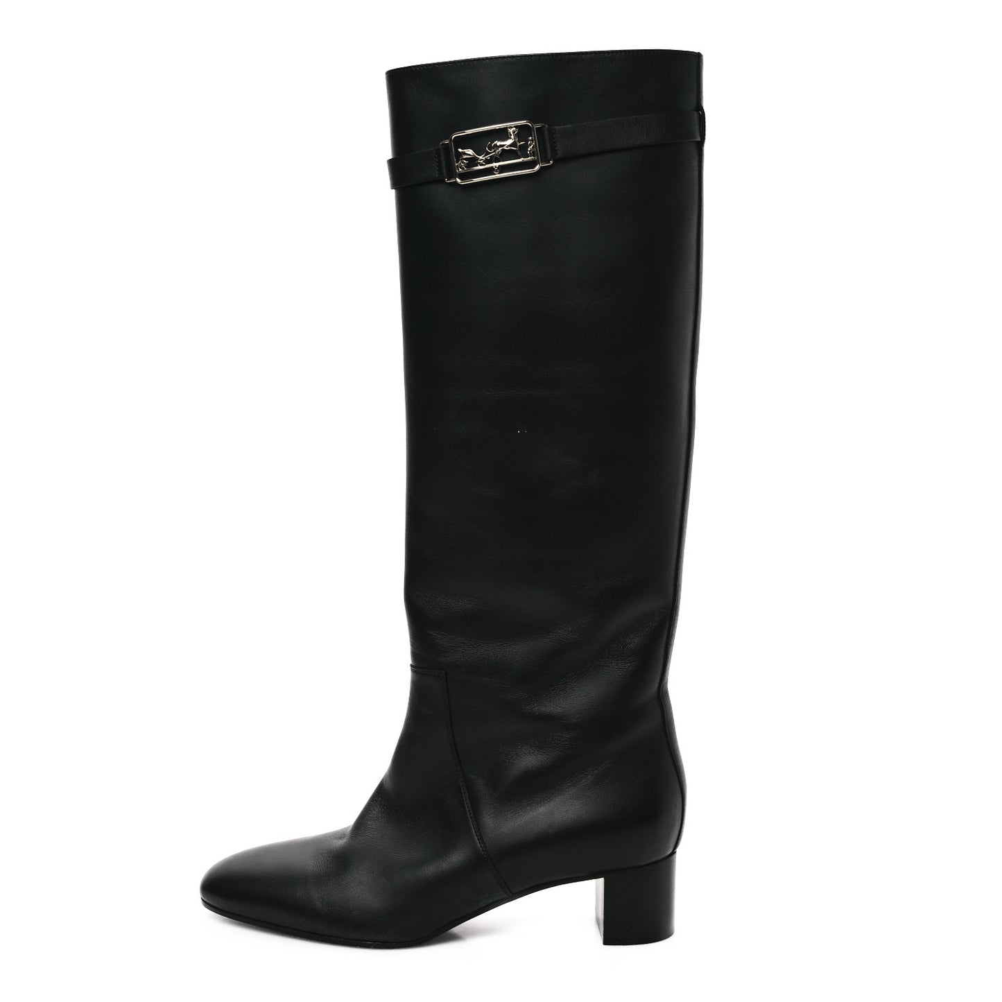 Calfskin Versailles Boots 39 Black