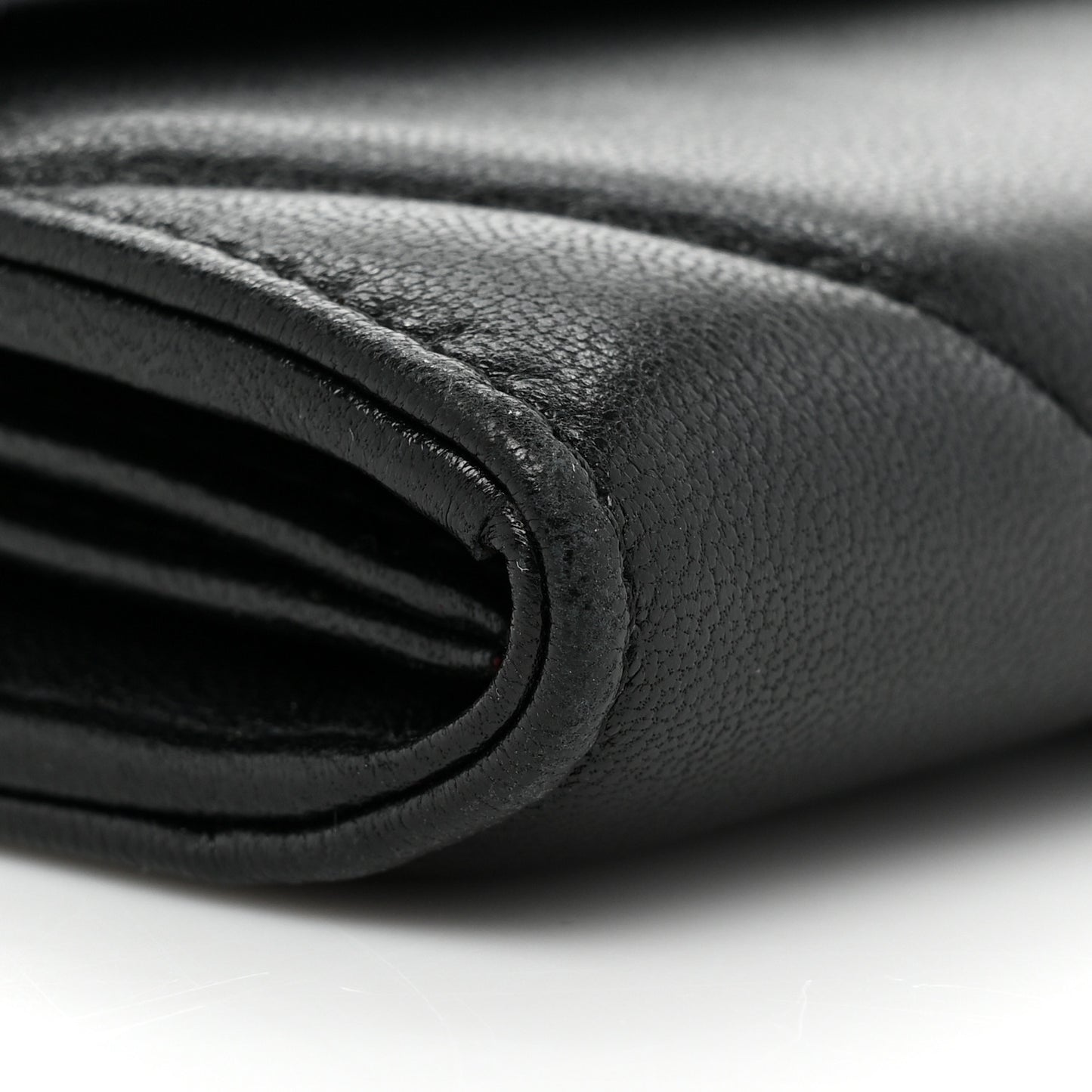 Lambskin Quilted Chanel 19 Flap Wallet Black