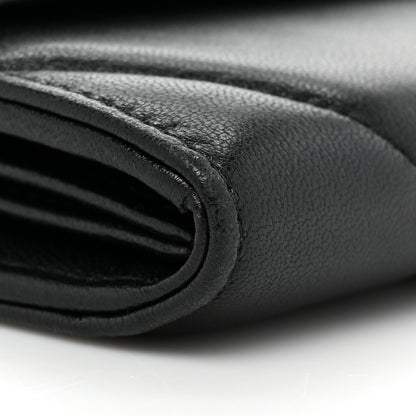 Chanel Lambskin Quilted Chanel 19 Flap Wallet Black 13 of 15