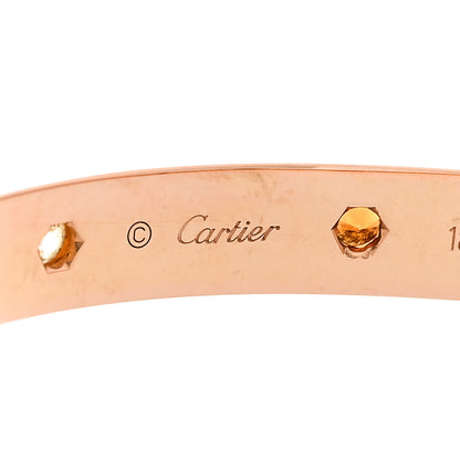 Cartier 18K Pink Gold Sapphire Garnet Amethyst LOVE Bracelet 18 3 of 8