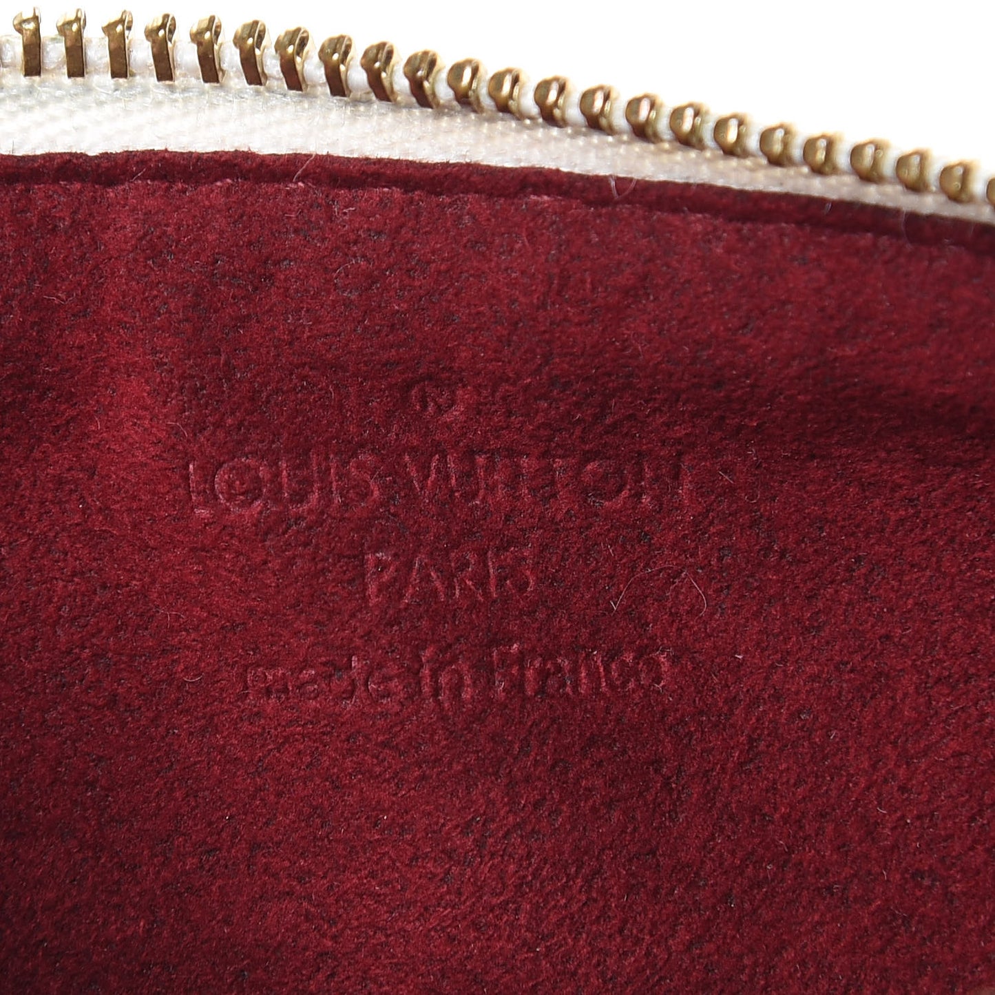 Monogram Multicolor Pochette Plate MM White