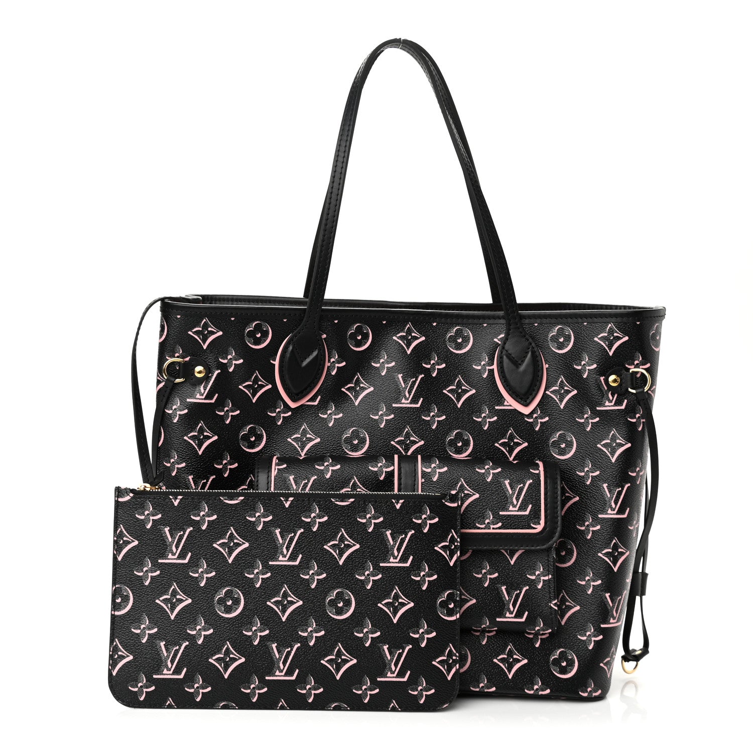 Louis Vuitton Monogram Fall For You Neverfull MM Black 1 of 10