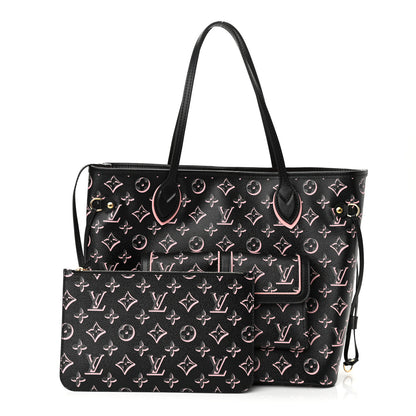Louis Vuitton Monogram Fall For You Neverfull MM Black 1 of 10
