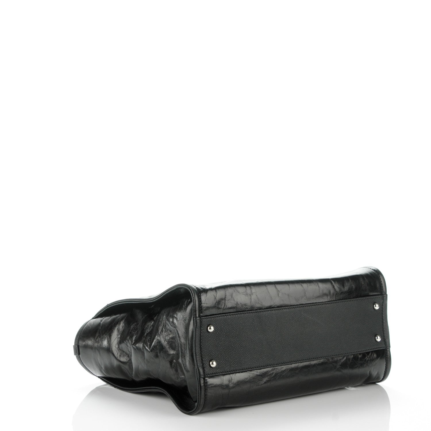 Chanel Glazed Calfskin Small Deauville Tote Black 4 of 7