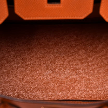 Hermes Epsom Birkin 30 Orange 12 of 41