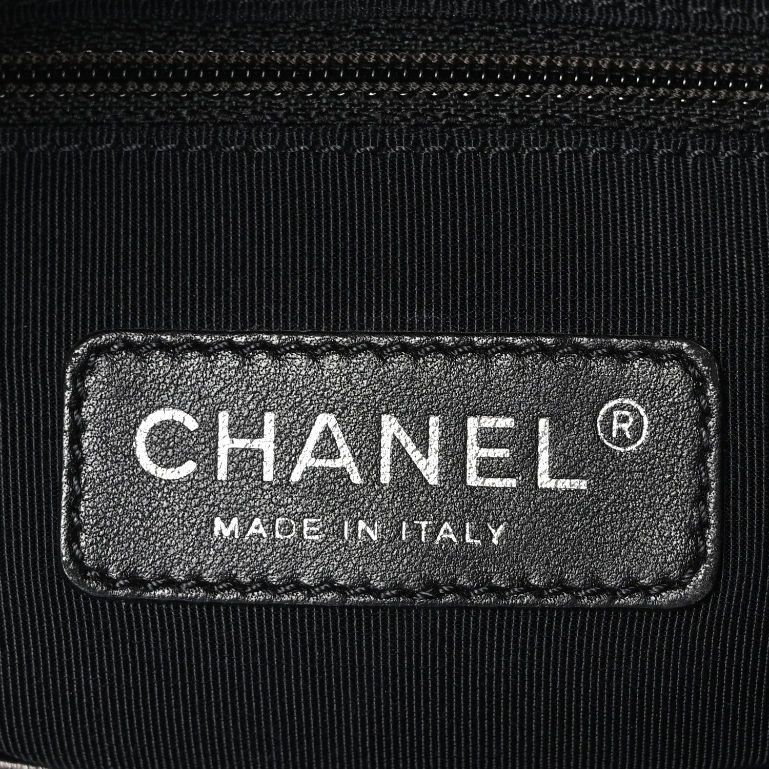 Chanel Metallic Aged Calfskin Quilted Small Chain Me Tote Dark Silver 6 of 10