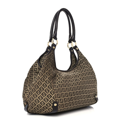 Fendi Zucchino Shoulder Bag Tobacco 2 of 9