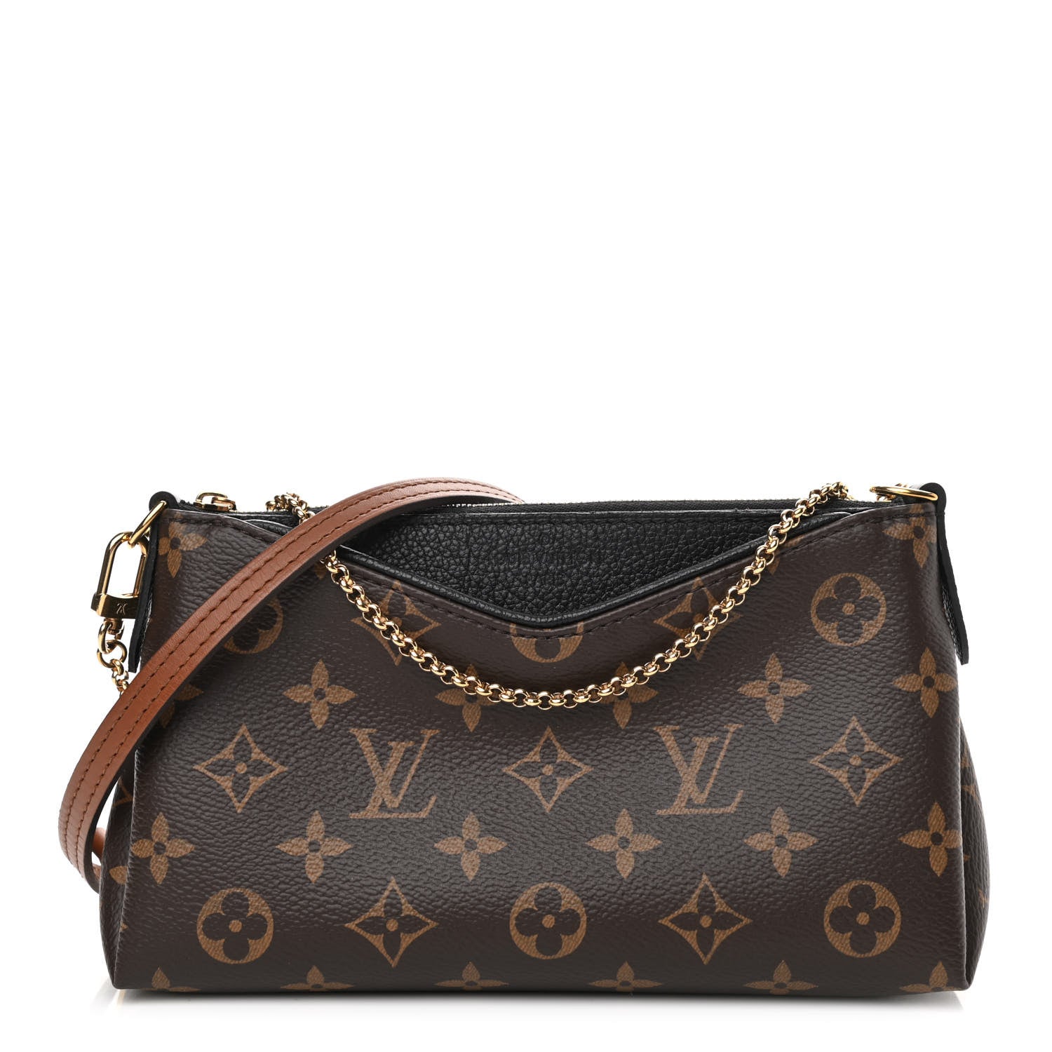 Louis Vuitton Monogram Pallas Clutch Black 1 of 10