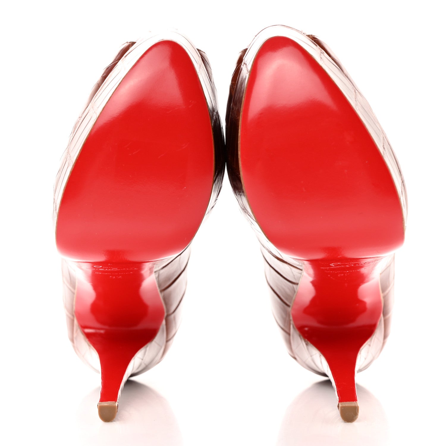 Christian Louboutin Alligator Altadama 140 Pumps 37 Rubis 5 of 11