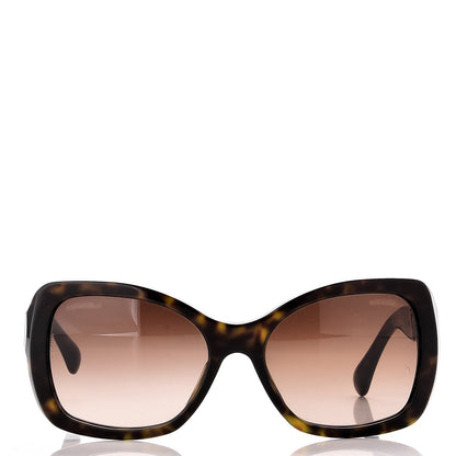 Chanel Acetate Metal Chain Square Sunglasses 5305 Brown 2 of 7