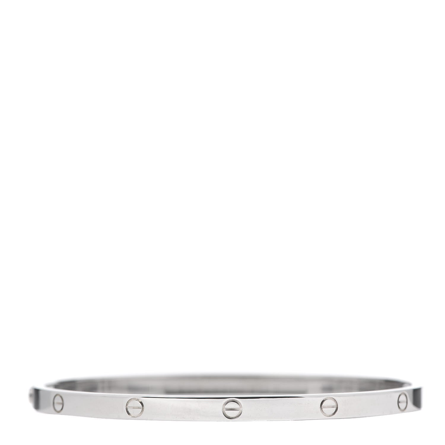 Cartier 18K White Gold Small LOVE Bracelet 17 1 of 6