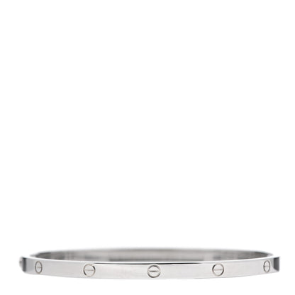 Cartier 18K White Gold Small LOVE Bracelet 17 1 of 6