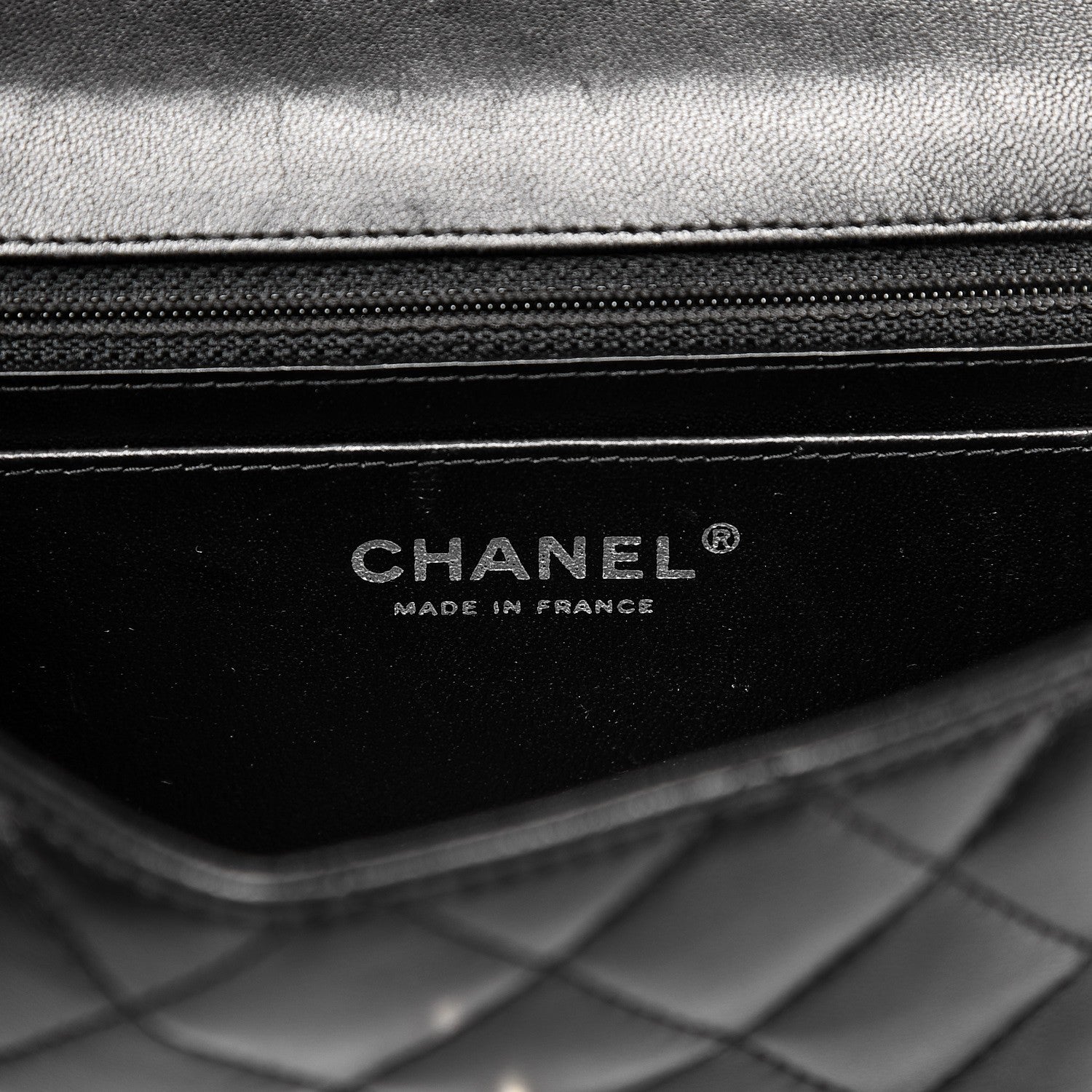 Chanel Lambskin Quilted Mini Rectangular Flap Black 6 of 9