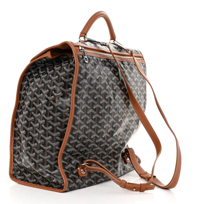 Goyard Goyardine Saint Leger Soft Briefcase Backpack Black Gold 4 of 13