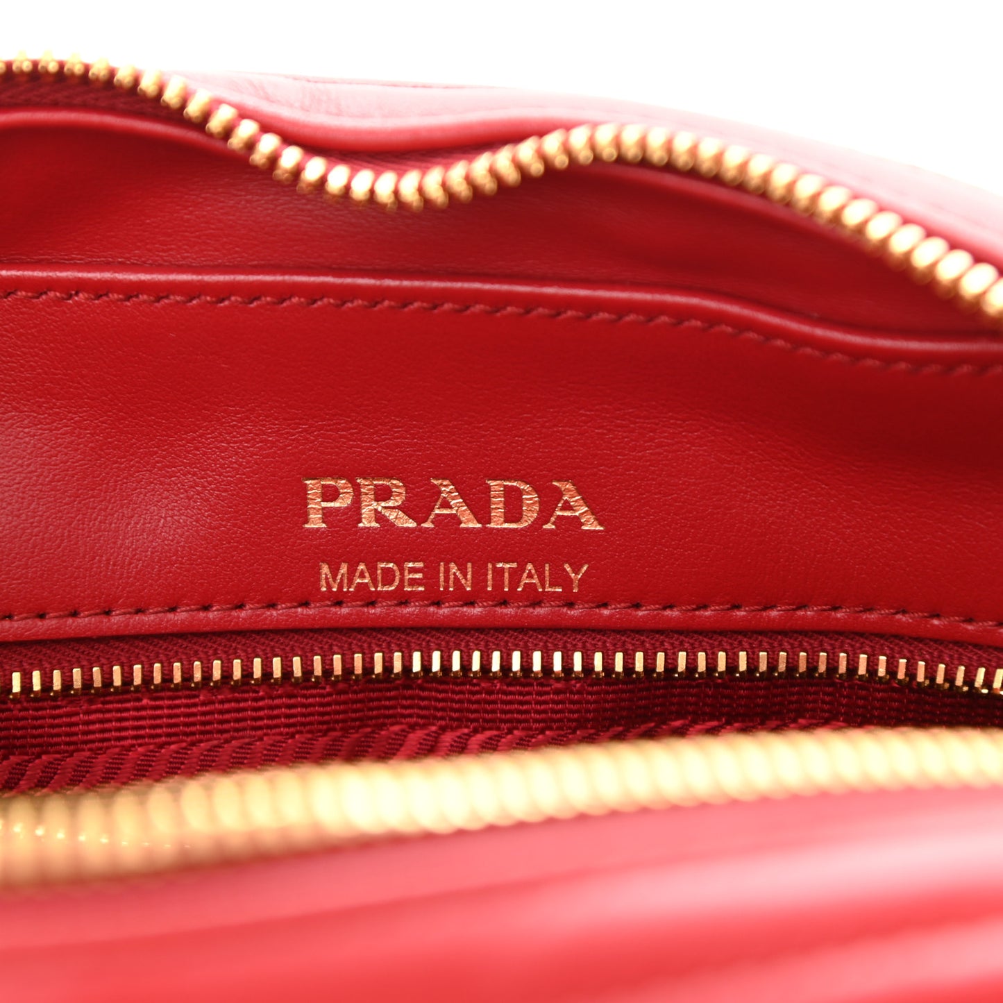 Soft Calfskin Diagramme Camera Bag Rosso