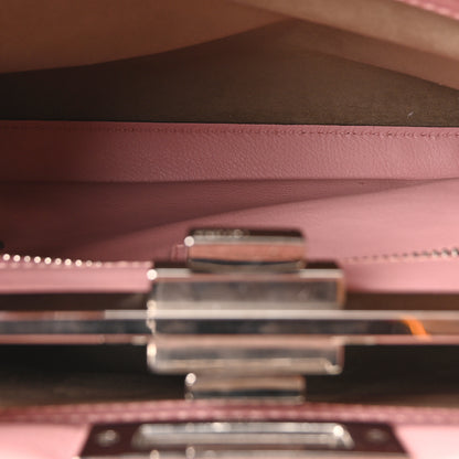 Fendi Vitello Seta Lace Up Medium Peekaboo Iconic Satchel Bubblegum 5 of 10