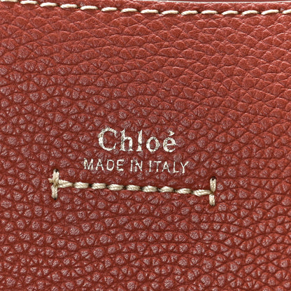 Chloe Grained Calfskin Small Darryl Saddle Crossbody Bag Sepia Brown 6 of 9