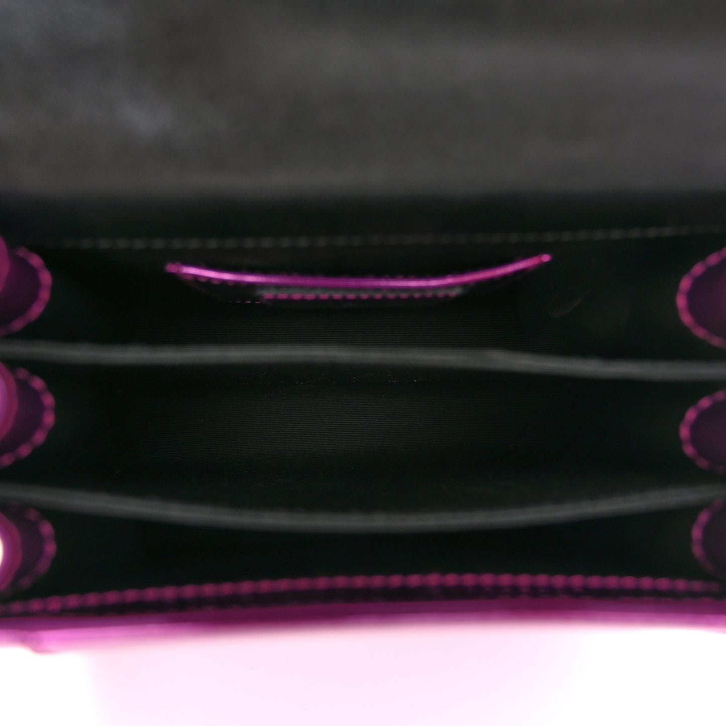 Metallic Calfskin Serpenti Forever Top Handle Amethyst