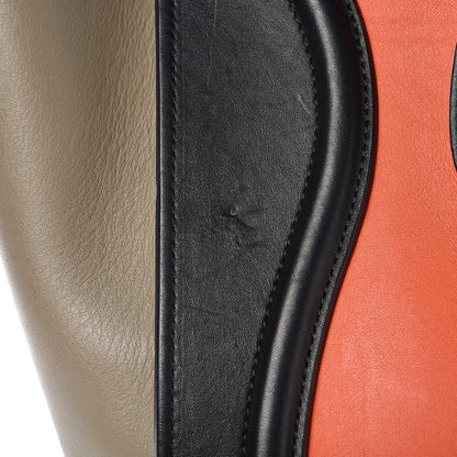 Celine Smooth Calfskin Mini Tri-Color Luggage Bright Orange 11 of 14