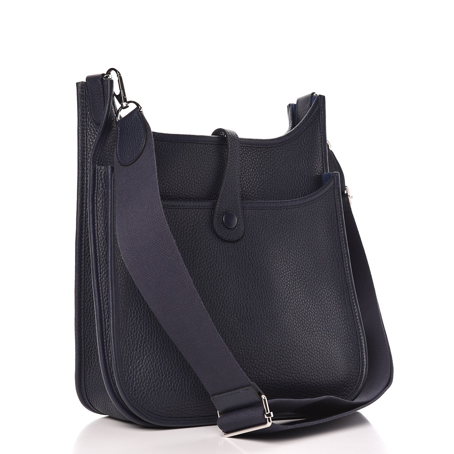 Hermes Taurillon Clemence Evelyne III PM Bleu Nuit 3 of 12
