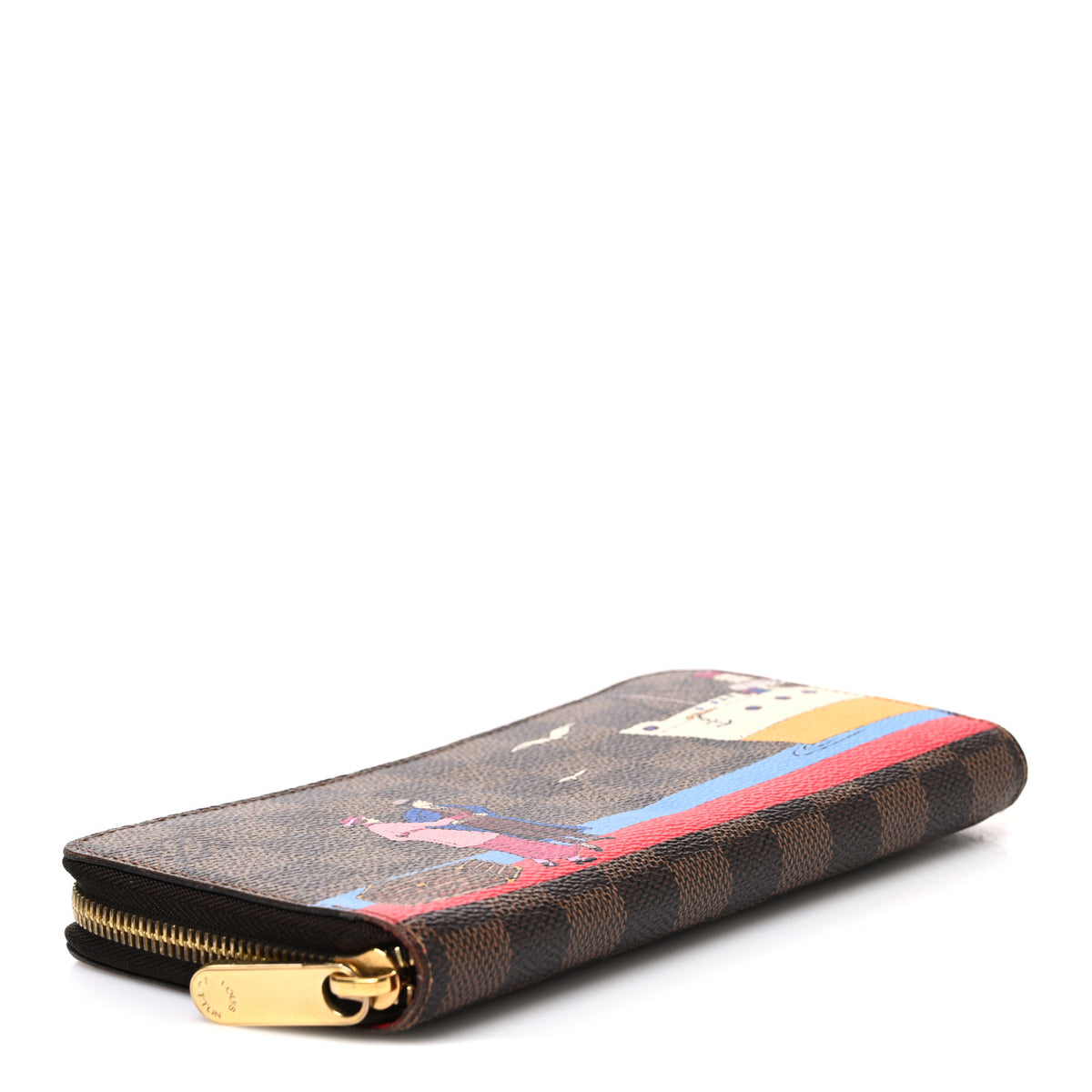 Damier Ebene 2016 Christmas Animation Zippy Wallet Rouge