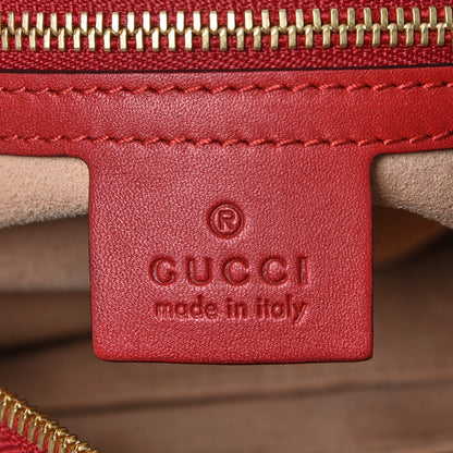Gucci GG Supreme Monogram Large Linea A Hobo Red 7 of 8