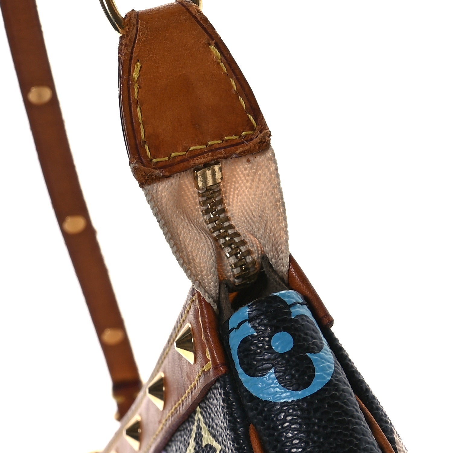 Louis Vuitton Monogram Multicolor Pochette Accessories Black 14 of 14