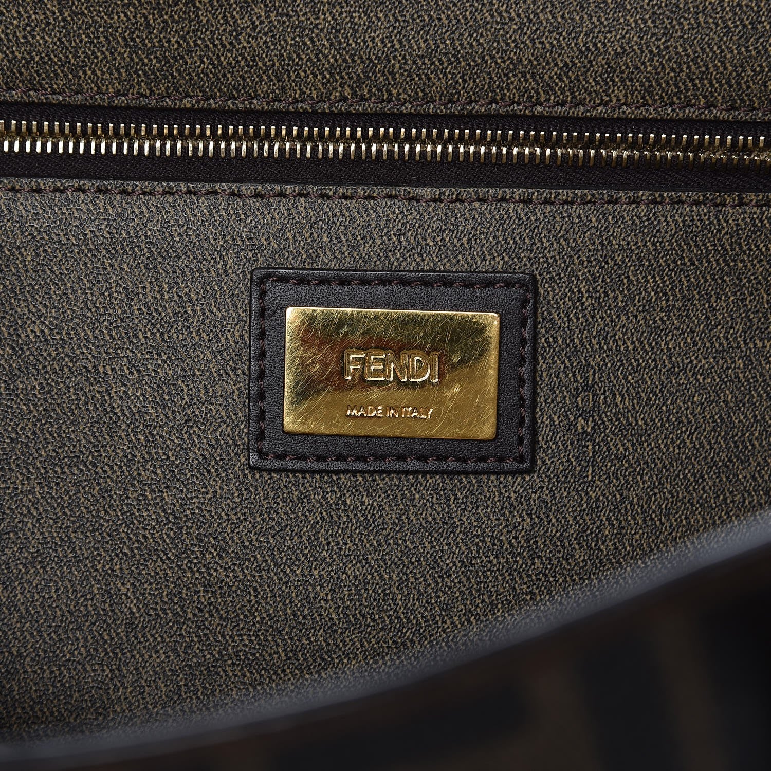 Fendi Zucca Spalmati Small Roll Tote Tobacco Moro 6 of 12