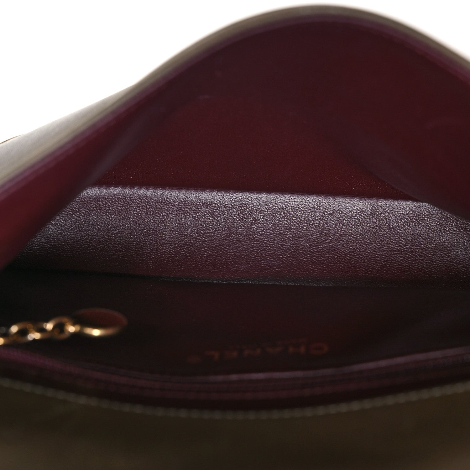 Chanel Lambskin Quilted Small Diamond CC Flap Khaki 5 of 13