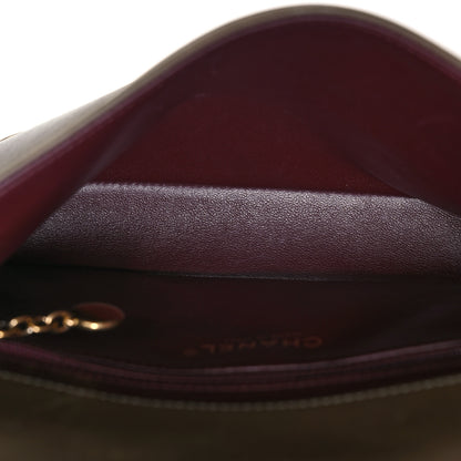 Chanel Lambskin Quilted Small Diamond CC Flap Khaki 5 of 13