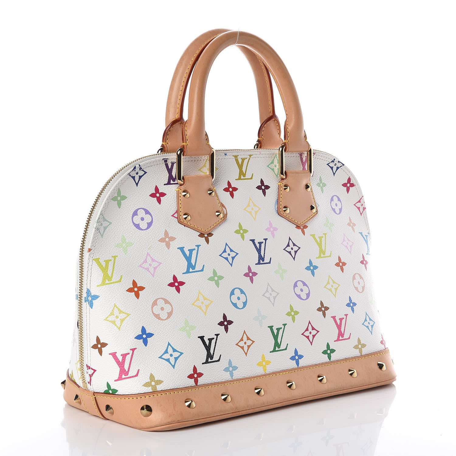 Louis Vuitton Monogram Multicolor Alma White 3 of 8