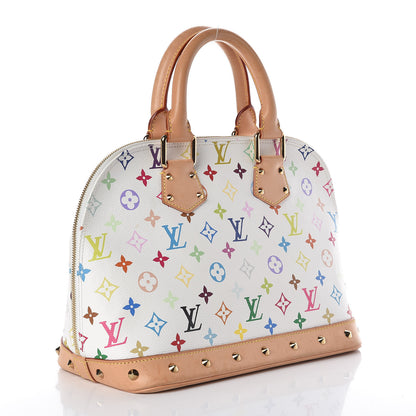 Louis Vuitton Monogram Multicolor Alma White 3 of 8